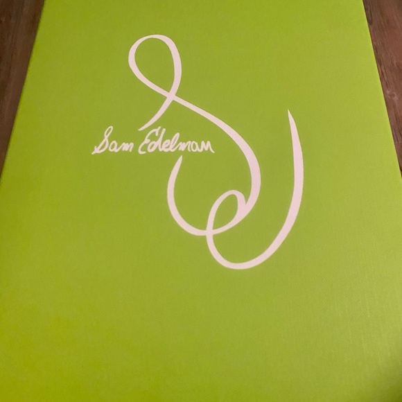 Sam Edelman Green Heels with Feather Detail